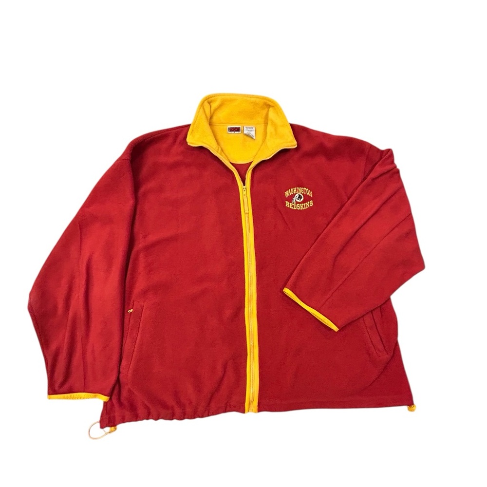 Vintage‎ 90’s Washington Redskins Zip Fleece Jacket Iron Knights Athletics 3XL